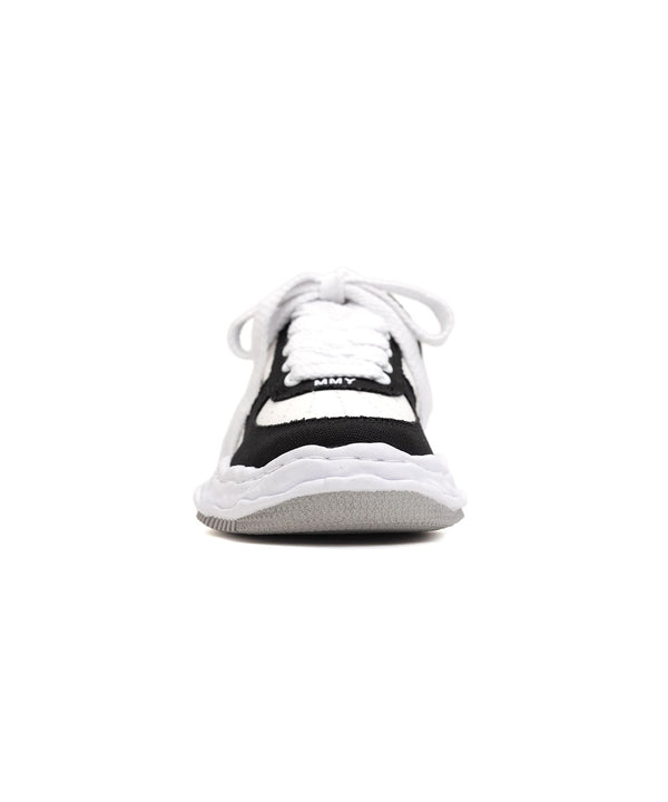 Maison MIHARA YASUHIRO WAYNE OG Sole Canvas Low-top sneaker BLACK WHITE