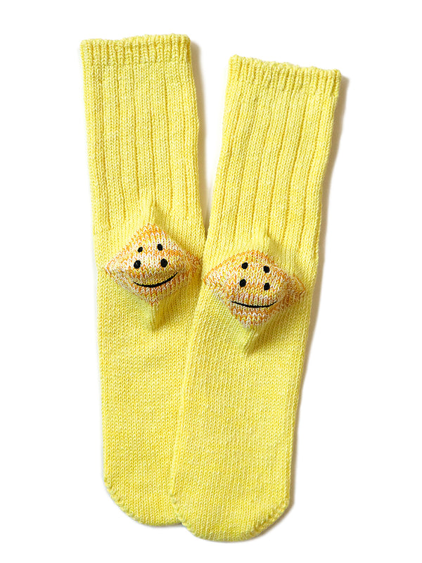 Kapital 56 rib RAINBOWY HAPPY HEEL socks