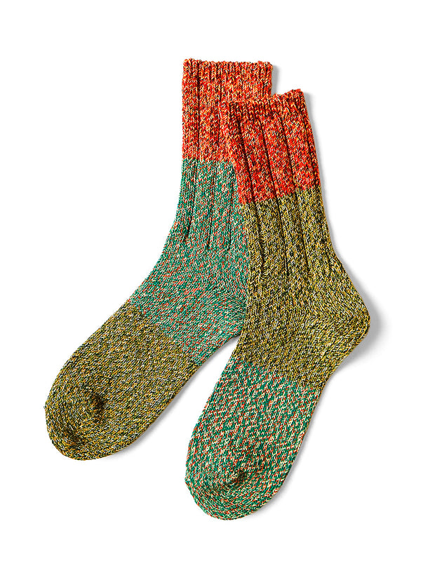 Kapital 56 asymmetric Van Gogh heather socks