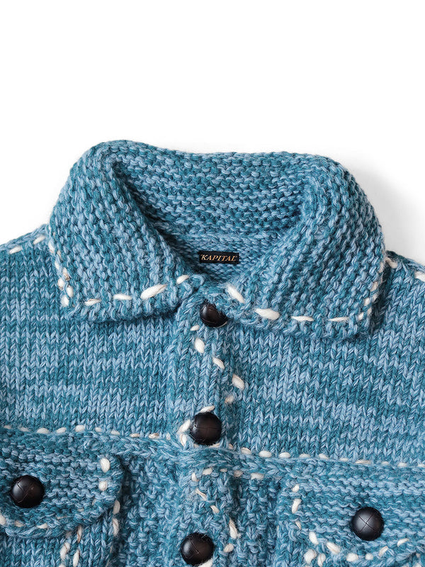 Kapital Wool Hand knit Cowchin G Jacket