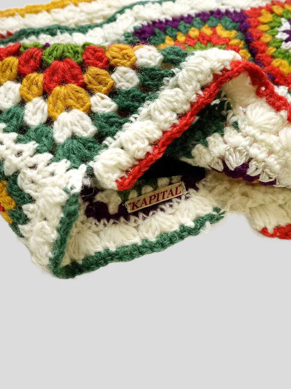 Kapital hand-knit crochet neck warmer