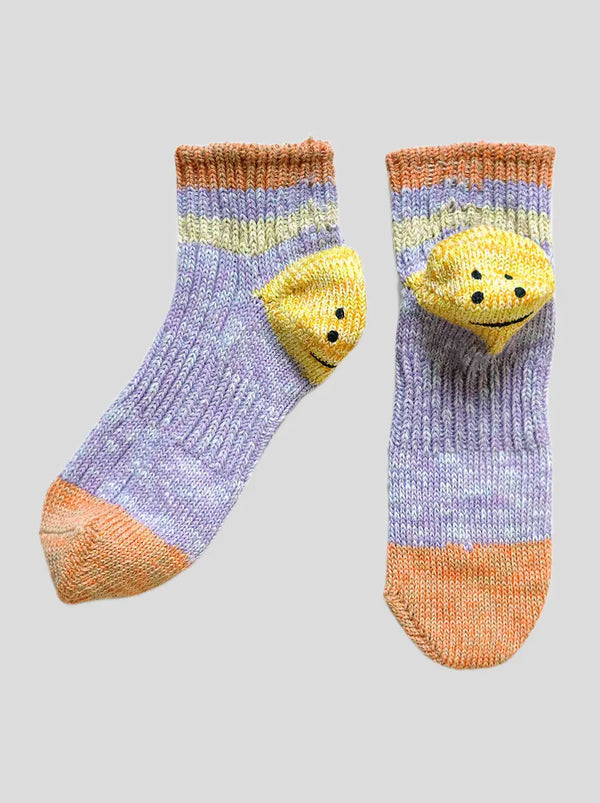 Kapital RAINBOWY HAPPY HEEL ankle socks