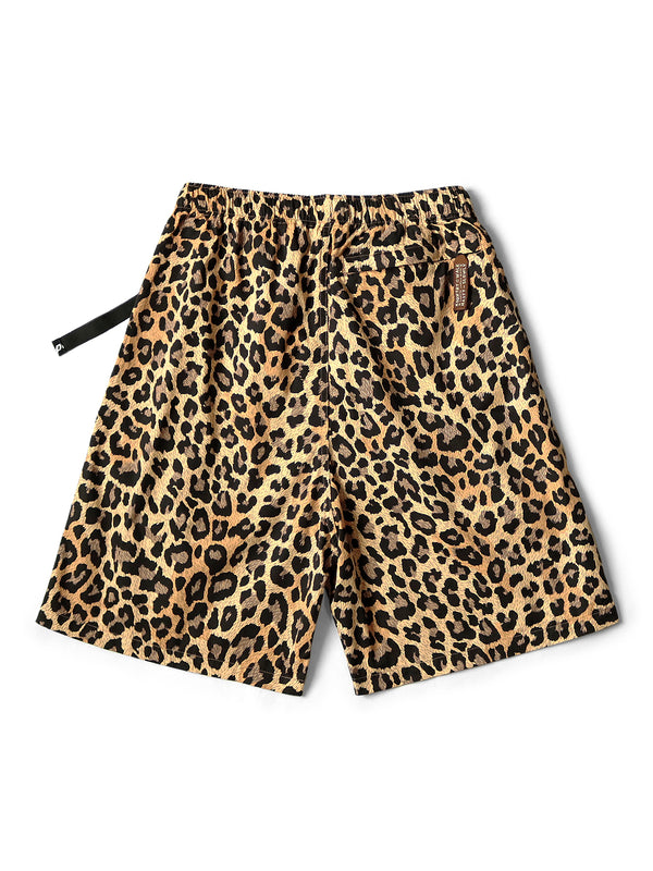 Kapital Combed Burberry Leopard Print Easy Shorts pants