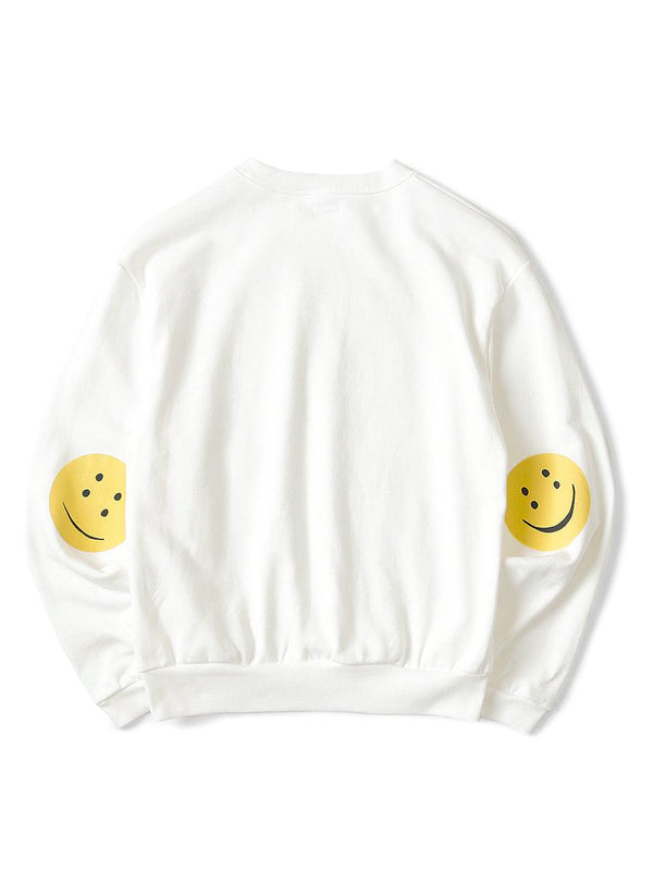 Kapital ECO fleece crew sweater (RAINBOWY patch pt) (Time Sale)