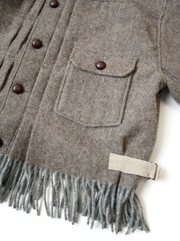 Kapital Herringbone wool fringe 1ST JKT Jacket