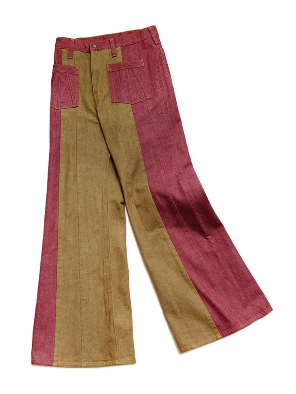 Kapital 12oz color denim 2TONE gypsy buggy pants (HIGH) K2203LP805