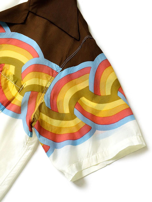 Kapital Silk Reyon Rainbow PT Rangle Color Aloha Shirt (Short sleeves) K2204SS073