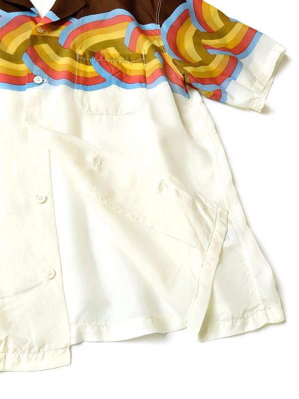 Kapital Silk Reyon Rainbow PT Rangle Color Aloha Shirt (Short sleeves) K2204SS073