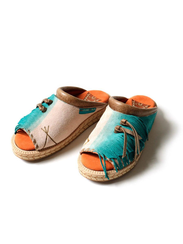 Kapital Deer Leather 2TONE Pueblo Rain Clog Sandals shoes K2204XG522