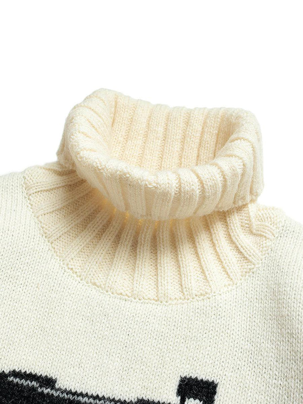 Kapital 5G wool high neck sweater (Kurogane sewing machine)