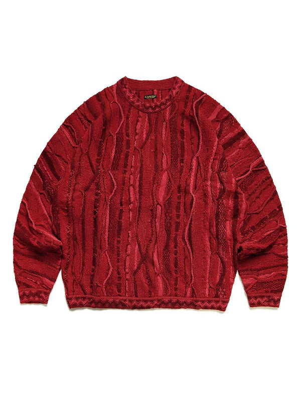 Kapital 7G Knit Gaudy Crew Sweater