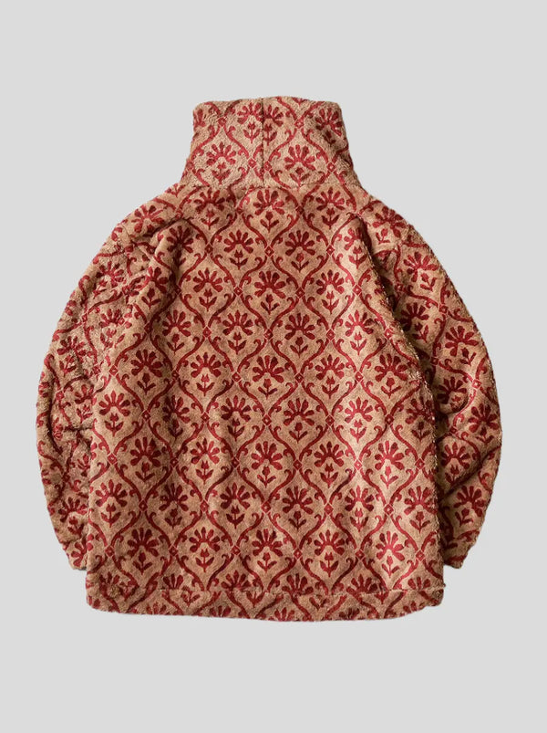 Kapital Yosemite 아라베스크 무늬 프리스 BIG 하이 넥 스웨터 