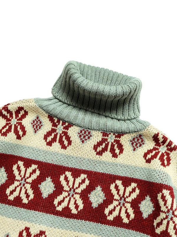 Kapital 5G ECO Knit Kona Bean Stripe High Neck Sweater