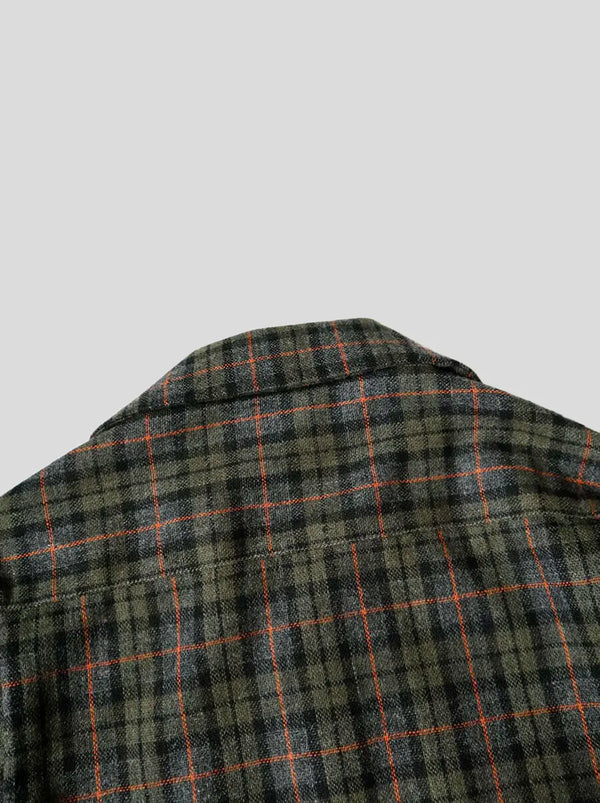 Kapital Wool Check Rangle Collar Board Shirt  (long sleeve)