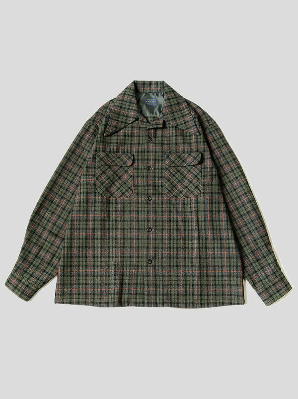 Kapital Wool Check Rangle Collar Board Shirt  (long sleeve)
