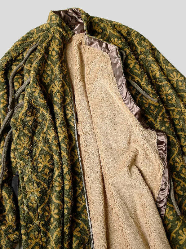 Kapital Yosemite Arabesque Pattern Fleece Burma Coat women