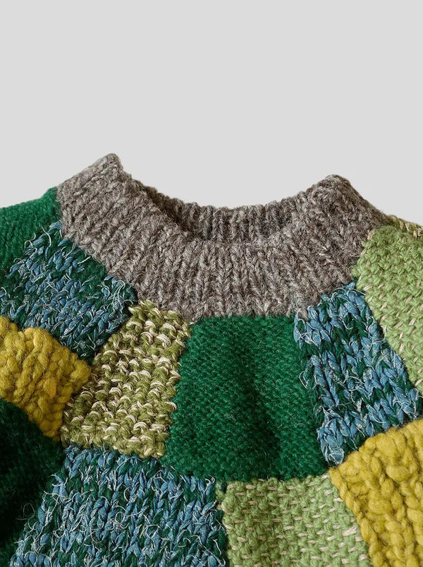 Kapital 3G Wool Hand Knit TUGIHAGI Crew Sweater