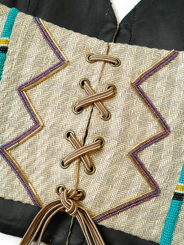Kapital Linen plover corset (bead embroidery) women