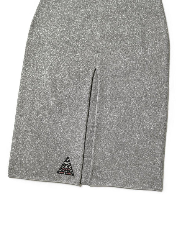 Kapital 7G lame yarn slit skirt