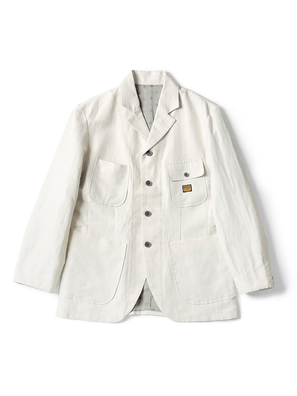 Kapital Cotton linen heather herringbone lumbar suit JKT Jacket