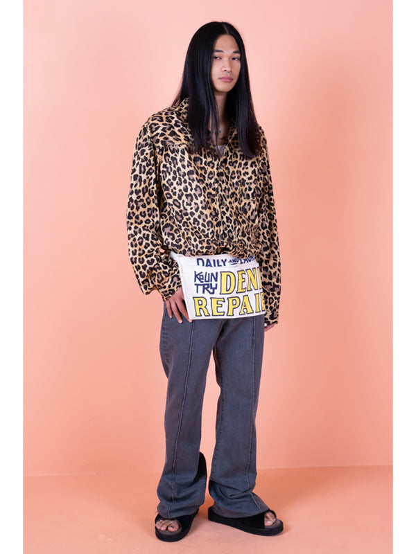 Kapital Gauze leopard print 1ST Jacket