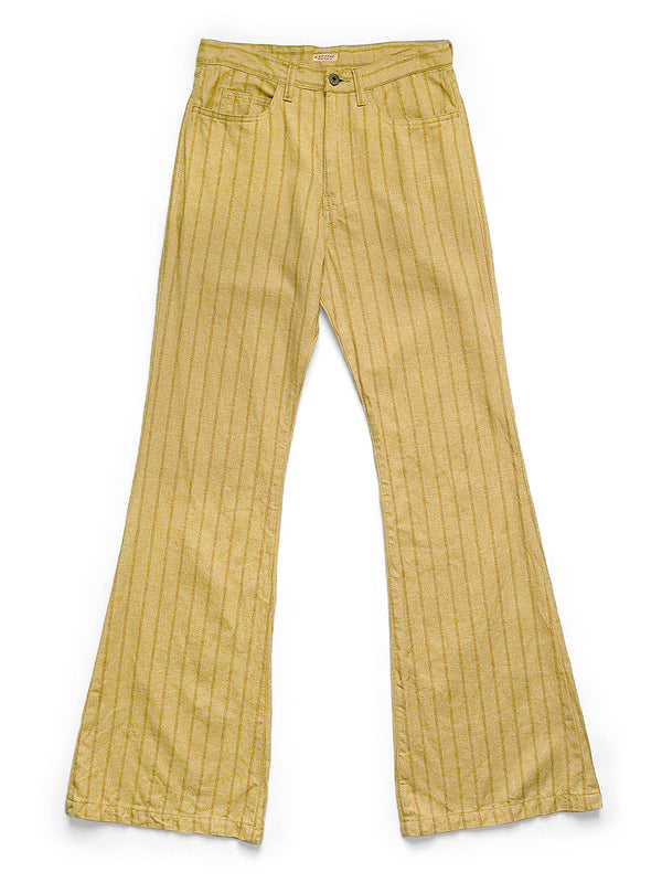 Kapital Cotton Linen Gibson Stripe 5P OKABELLBO Pants