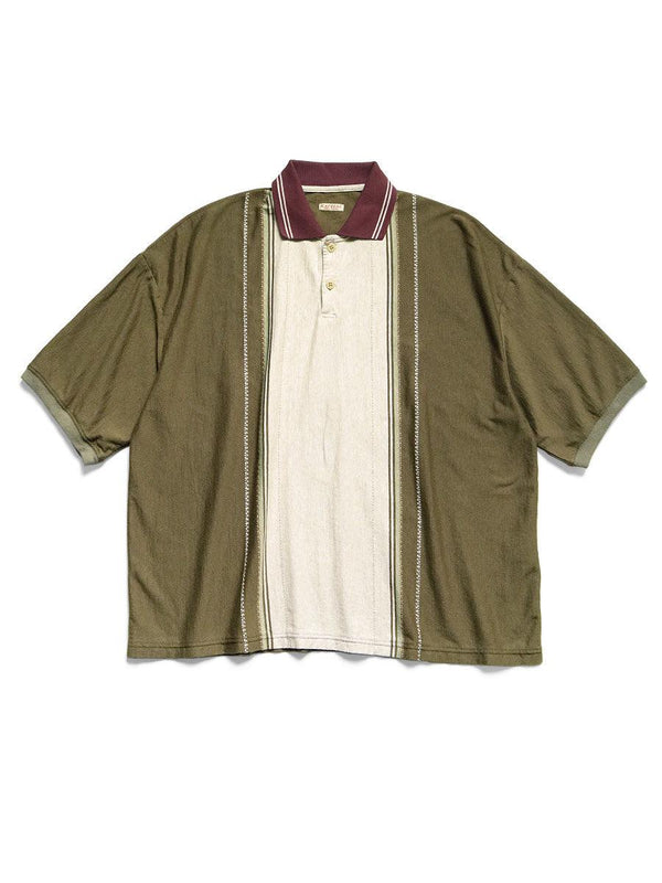 Short Sleeve Boxy Jacquard Bandana Shirt