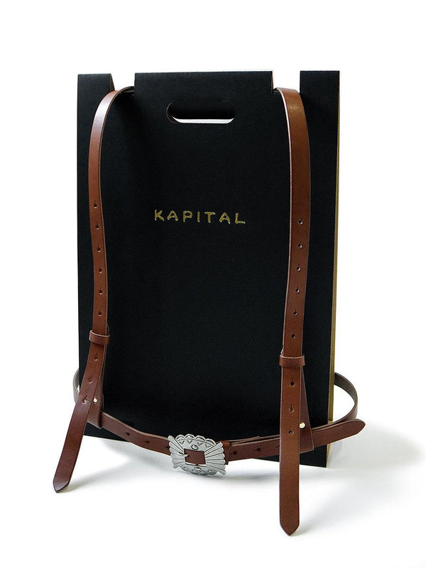 backpack harness leather Kapital Leather Pueblo Buckle Harness (Time Sale) – HARUYAMA