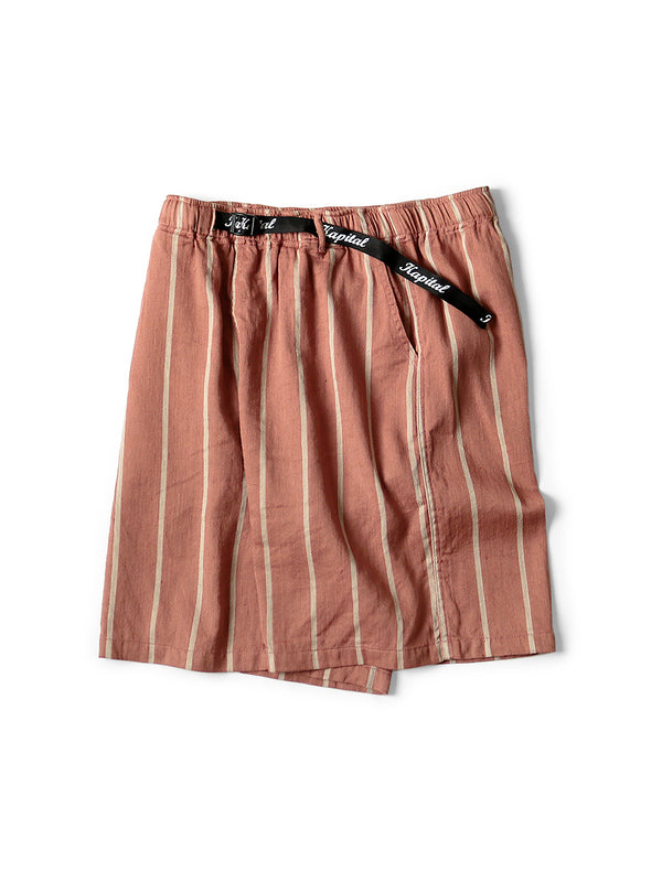 Kapital Linen Phillies Stripe Easy Shorts pants