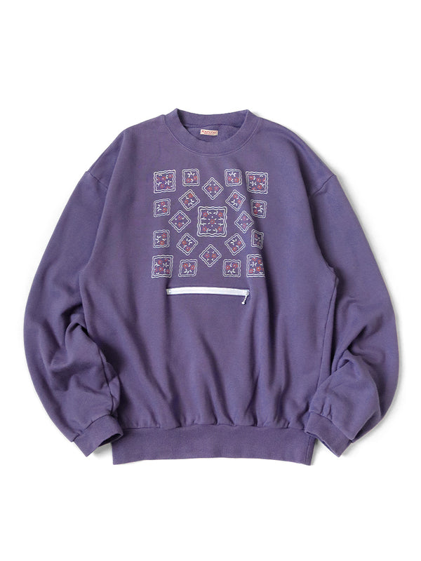 Kapital 30/-Fleece COOKIE pocket crew sweatshirt (COOKIE UNIVERSEpt) sweater