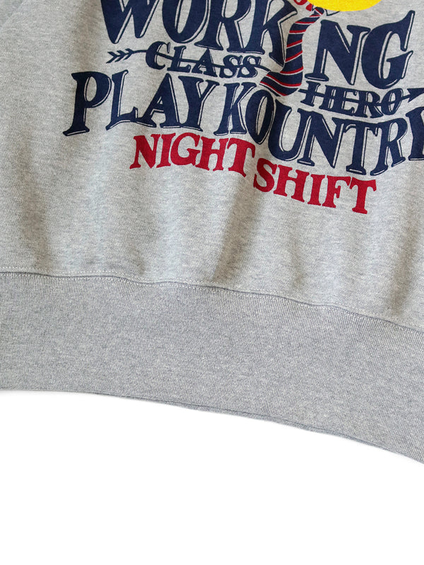 Kapital Inside Fleece Crew Sweatshirt Dinky Type (Night Shift PROFILE RAINBOWY) sweater women