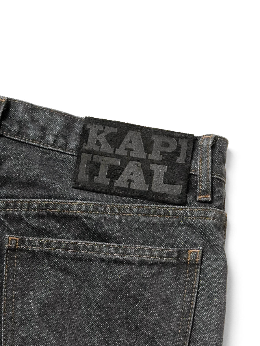 Kapital 14oz Black x Kinari Denim 5P ZIPPER Rat Flare Pants – HARUYAMA