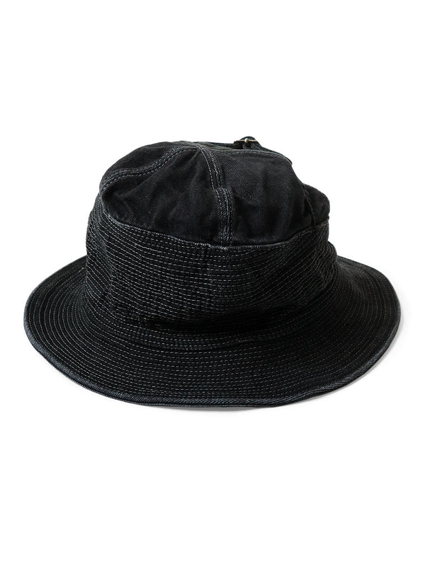 Kapital Kapital 11.5oz Black x Black Denim The Old Man and Sea HAT cap