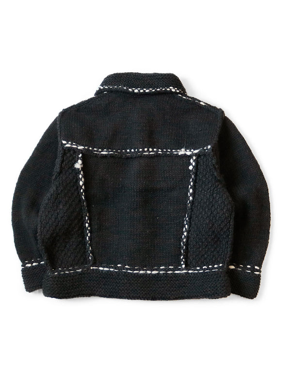 Kapital Wool Hand knit Cowchin G Jacket Black