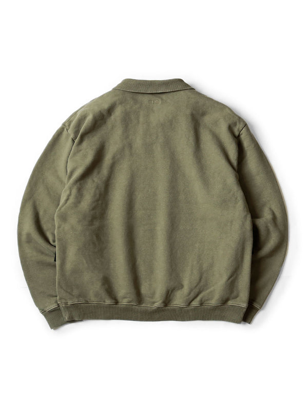 Kapital Nickel 4 Half-Zip Sweater with Reverse Fabric