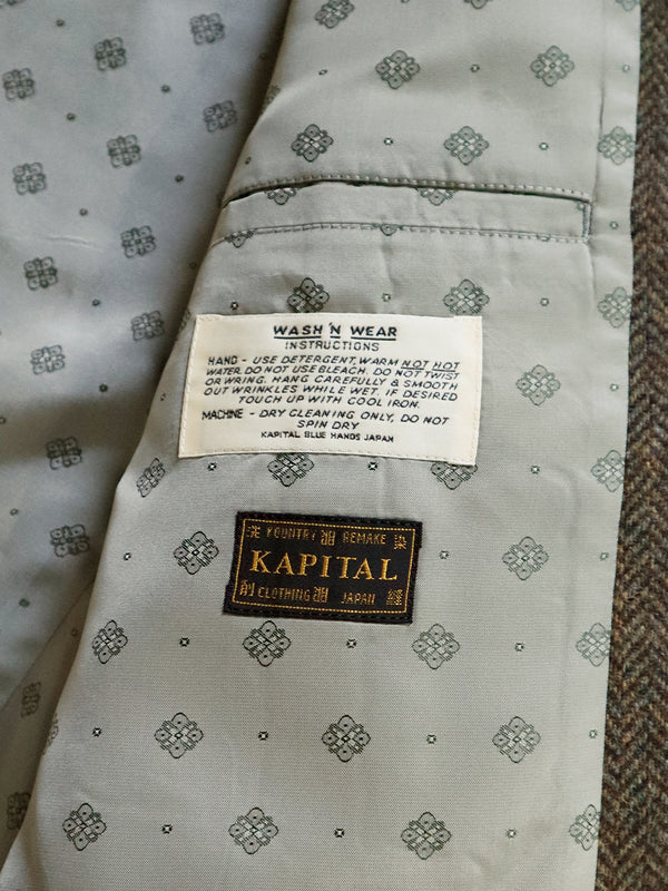 Kapital Herringbone tweed cutout elbow JKT Jacket