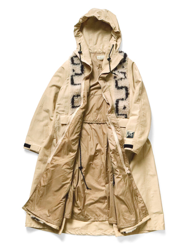 Kapital 60/40 Cross Velvet Bamboo Manpa Coat Jacket