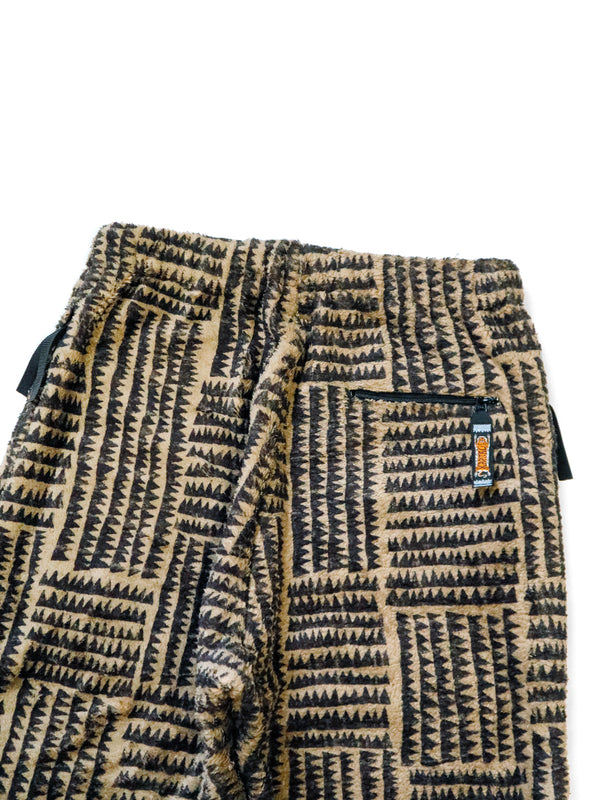 Kapital Hacksaw Block Pattern Fleece Easy Pants