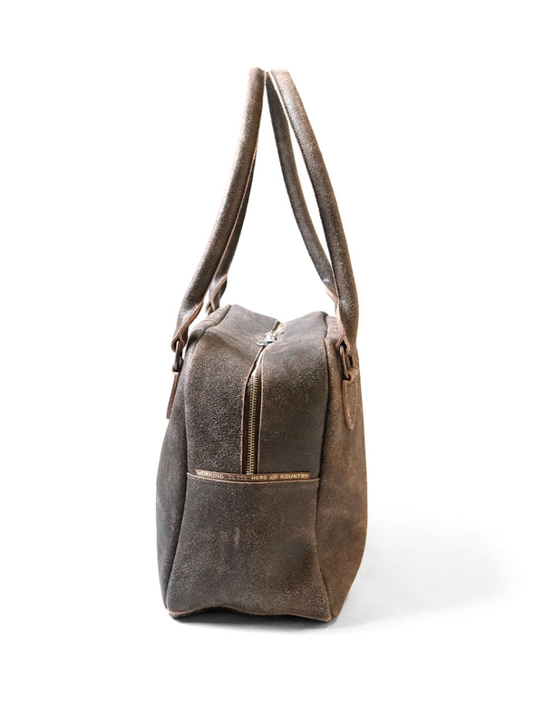 Kapital Crack Leather Fargo Bag (Small)
