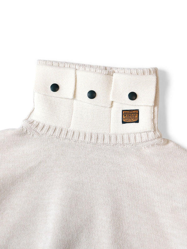 Kapital 8G Cotton Wool Nickel 3 High-Neck Sweater