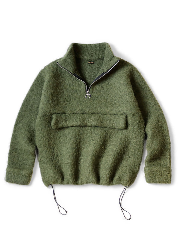 Kapital 5G Mohair Half-Zip Anorak sweater