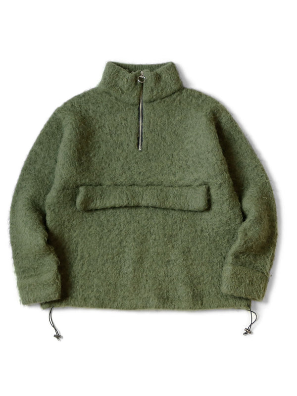 Kapital 5G Mohair Half-Zip Anorak sweater