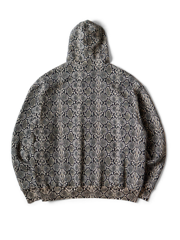 Kapital Fleece snake pattern hooded sweatshirt sweater