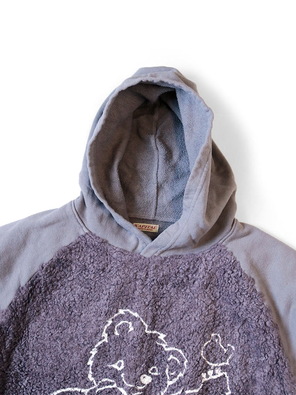 Kapital 30/- Back Fleece x Fur Grizzly Hooded Sweater (Little Bear & Harmonypt)