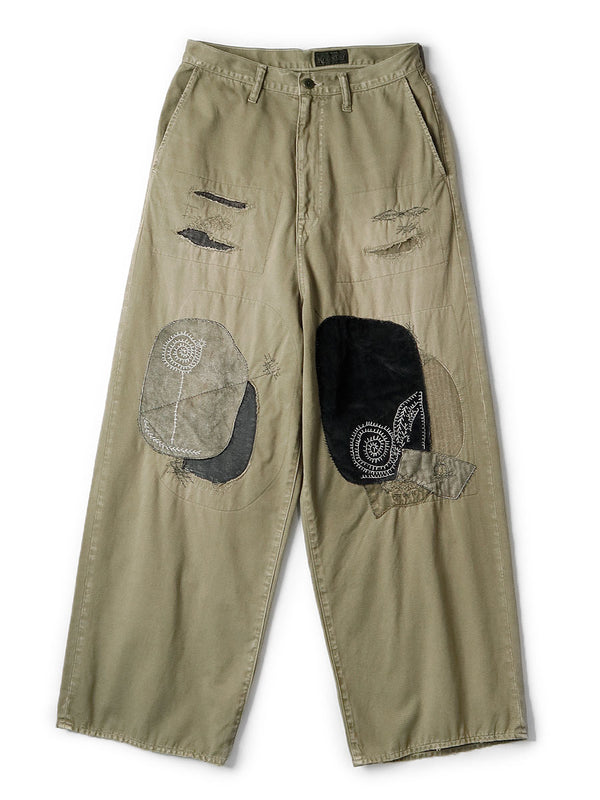 Kapital Katsuragi port baggy pants (hippie champetre remake)