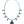 Load image into Gallery viewer, Kapital Santo Domingo Battery Bird Necklace (Magpie)
