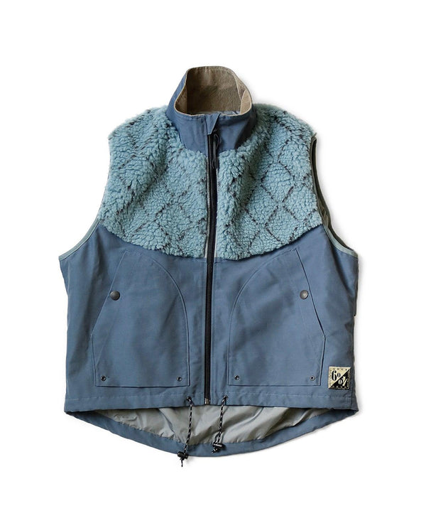Kapital Sashiko fleece hutte vest