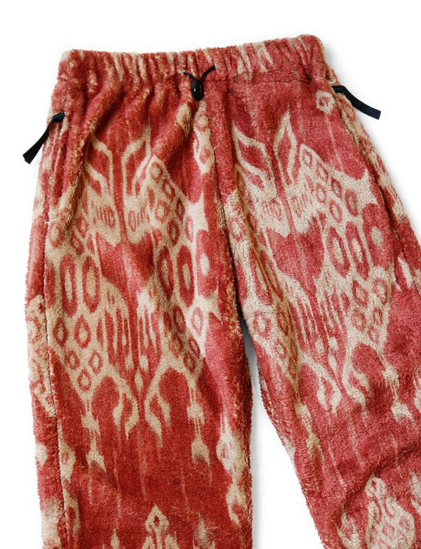 Kapital Java Kasuri Pattern Fleece Easy Pants