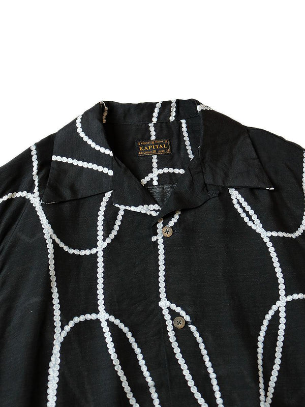 Kapital Silk rayon cata villa pearl pt aloha shirt  (short sleeves)