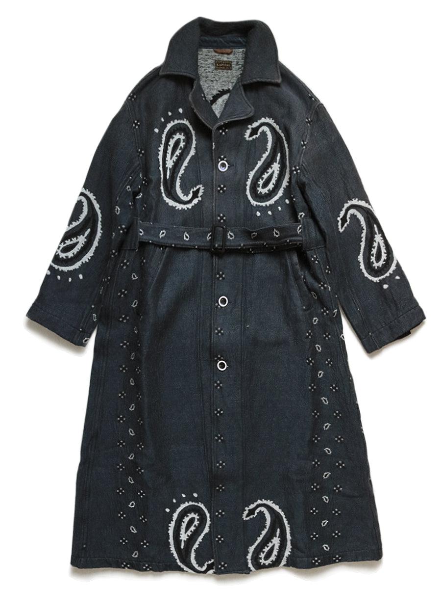 Kapital Rug paisley pattern linen wool dragging coat jacket – HARUYAMA